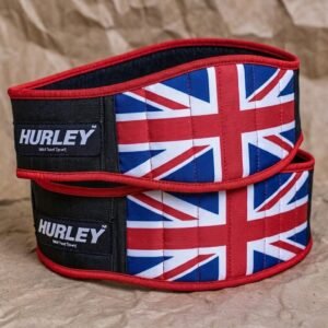 Custom UK flag sublimation weightlifting belt in soft neoprene