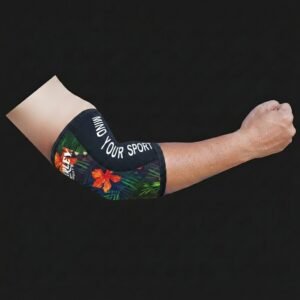 Tropical floral 5mm and 7mm neoprene elbow sleeves