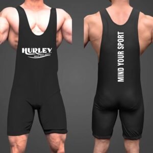 Black heavy-duty polyester squat suit for powerlifting