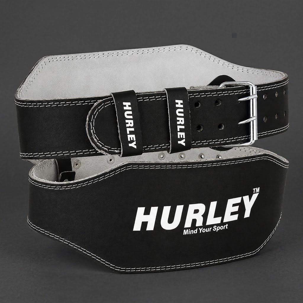 Leather Weightlifting Padded Belt – 7mm Thick with 6-Inch Back Support