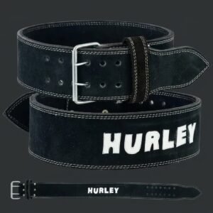 10mm double prong suede leather powerlifting belt