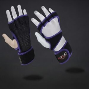 Weightlifting wrist wrap gloves for men and women with anti-slip silicone grip and wrist support
