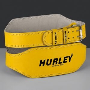 Leather Weightlifting Padded Belt – 7mm Thick with 6-Inch Back Support