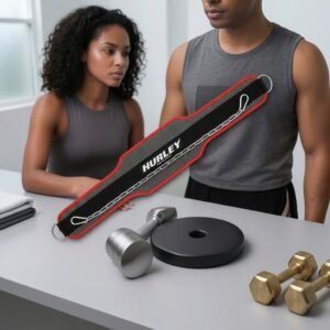Soft Neoprene Dip Belt with 6-Inch Back Support and Heavy-Duty Chain