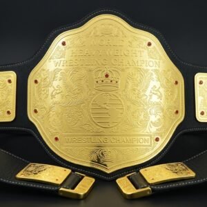 World Heavyweight Big Gold Championship Belt Replica – 4mm Brass