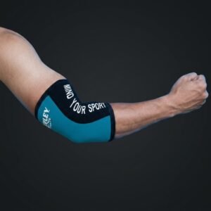 Sky blue 5mm and 7mm neoprene elbow sleeves