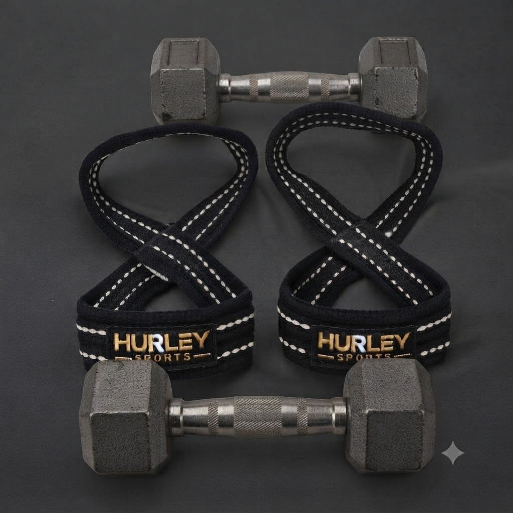 Figure 8 Lifting Straps – Heavy-Duty Cotton Deadlift & Powerlifting Straps