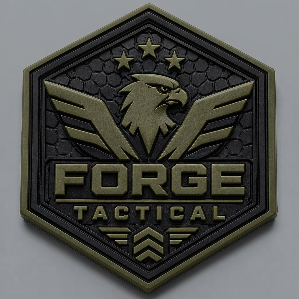 Custom Tactical PVC Patch Custom tactical PVC patch with raised 3D eagle logo