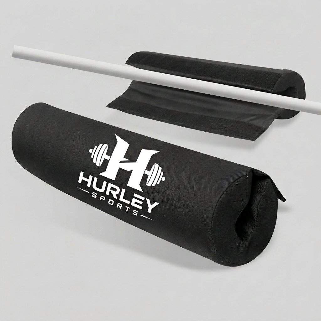 Black Weightlifting Barbell Pad – Heavy-Duty Foam Black weightlifting barbell pad with foam padding and Velcro closure