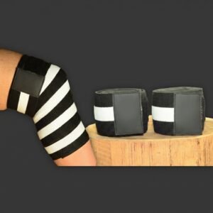 Premium Cotton Polyester Knee Wraps – 3m Weightlifting Knee Support