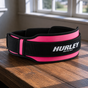 Women's 5-inch pink double support weightlifting belt