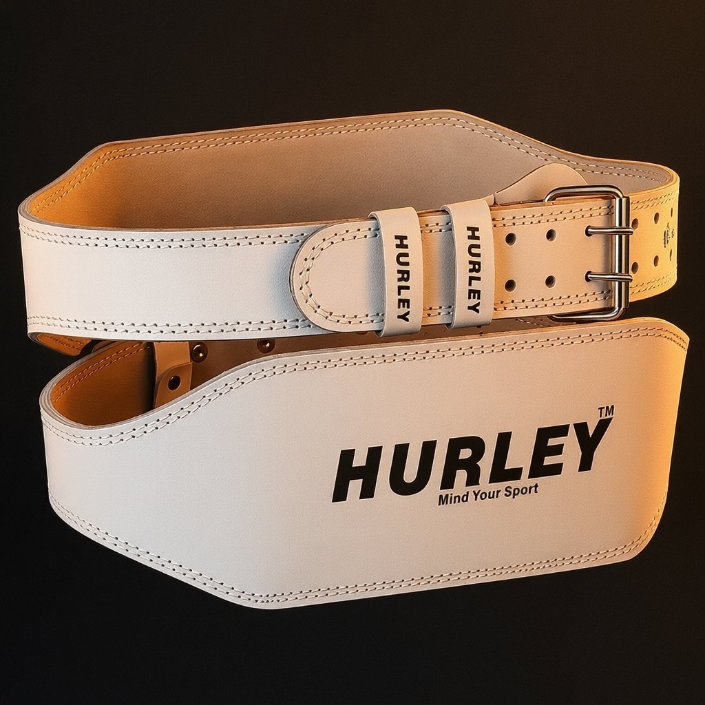 Natural Leather Weightlifting Padded Belt – 7mm Natural leather weightlifting padded belt with 6-inch back support